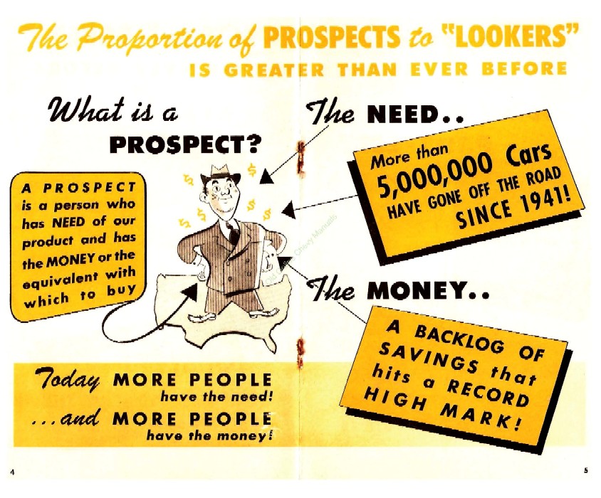 1946 Chevrolet Sell Every Prospect Booklet Page 1